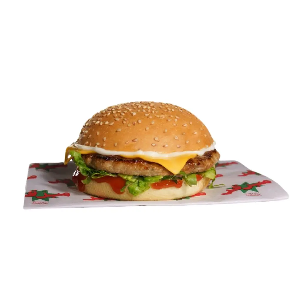 Single grilled chicken burger